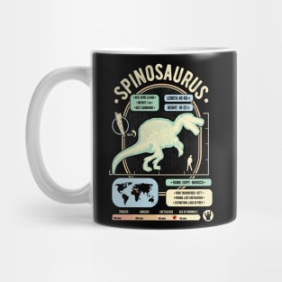 Dinosaur Facts - Spinosaurus Science & Anatomy Gift Mug